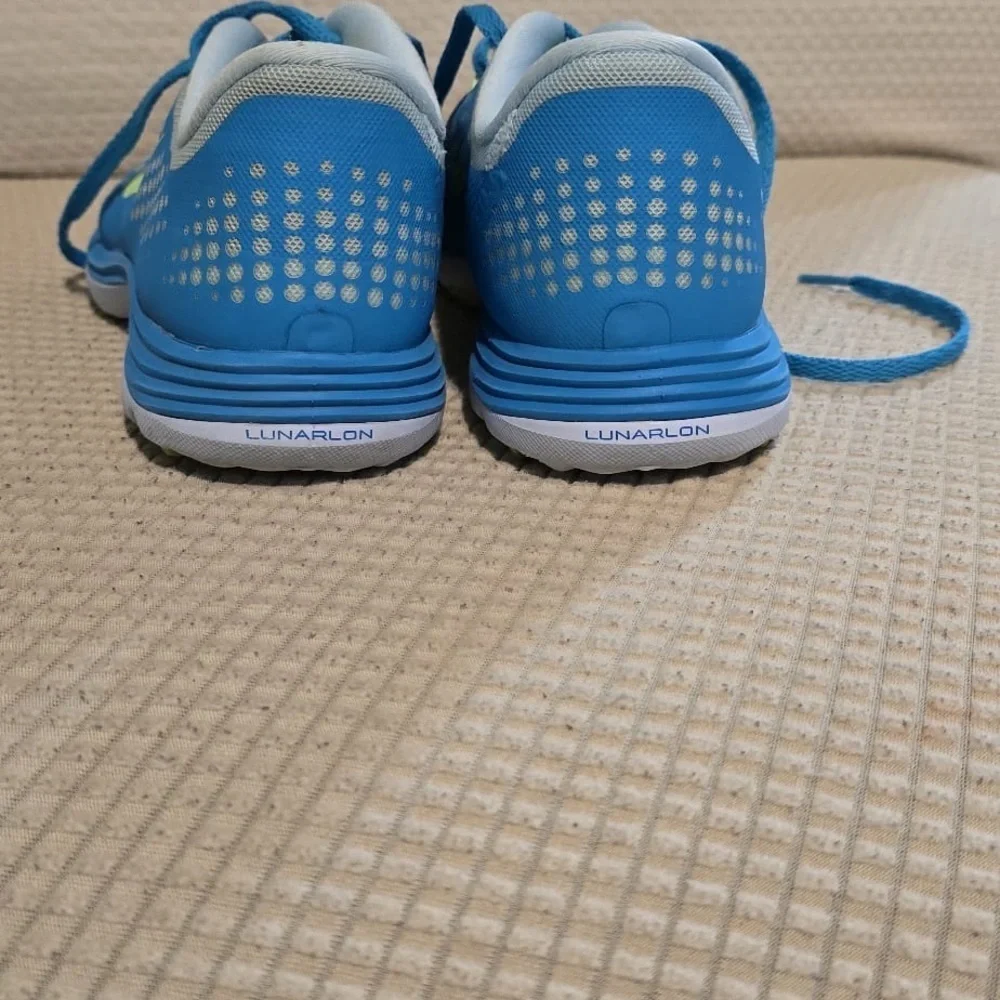 Nike Blue and White Sneakers with Breathable Mesh Nike Lunar Empress‎ Golf Shoes